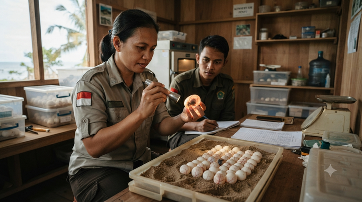 1.286 Telur Penyu Diamankan dari Dugaan Penyelundupan