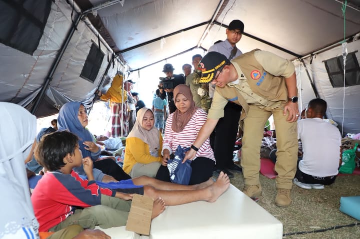 BNPB Pastikan Kebutuhan Dasar Pengungsi Gempa Flores Terpenuhi
