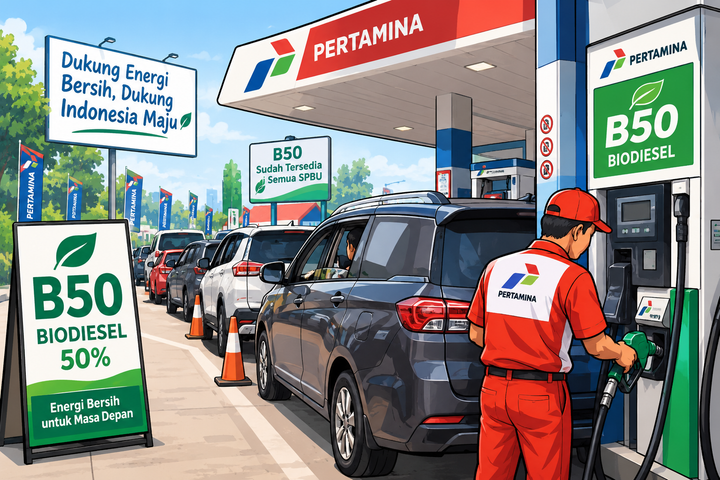 B50 Mulai Berlaku Penuh, Pemerintah Targetkan Seluruh SPBU Nasional