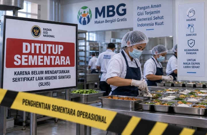 Hampir 2.000 Dapur MBG Dihentikan Sementara, BGN Perketat Keamanan Pangan