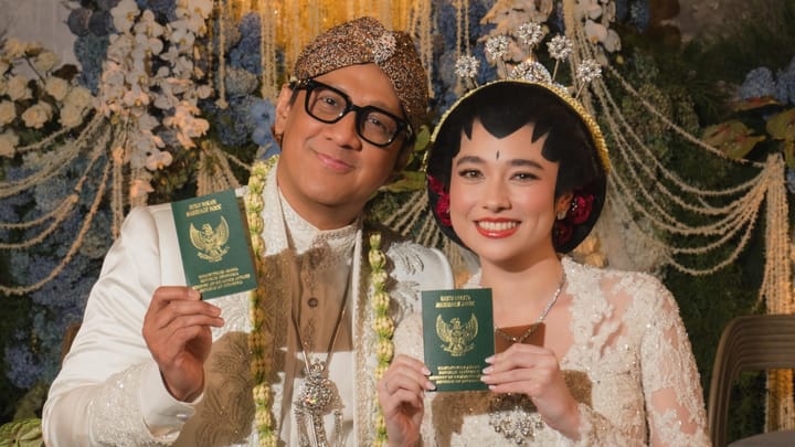Andre Taulany dan Amanda Rigby Resmi Menikah