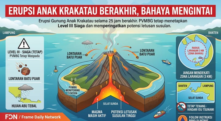 Erupsi Anak Krakatau Berakhir, Setelah Itu Apa yang Akan Terjadi?