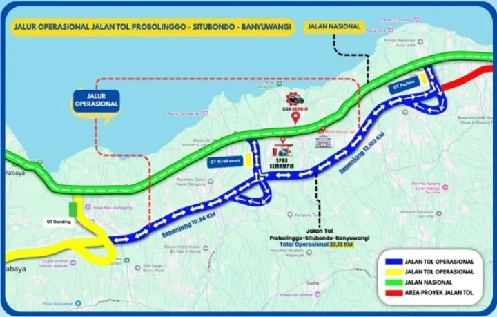 Tol Prosiwangi Gending–Paiton Resmi Dibuka, Gratis 14 Hari