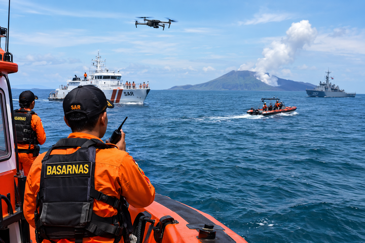 Speed Boat Jurnalis Hilang, SAR Perluas Pencarian di Sekitar Anak Krakatau