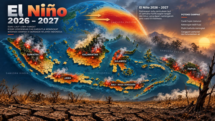 El Niño Belum Pergi sampai 2027, Ini Wilayah Indonesia yang Perlu Waspada Kekeringan dan Karhutla