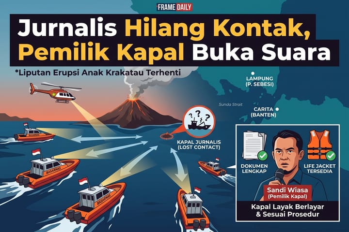 Jurnalis Hilang Kontak di Selat Sunda, Pemilik Kapal Buka Suara