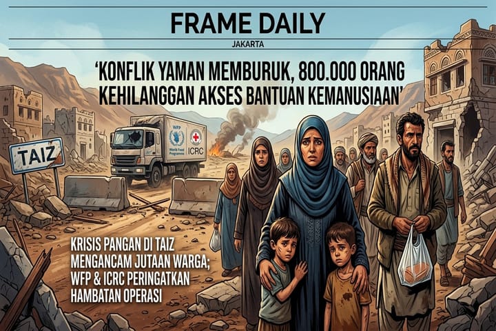 Konflik Yaman Memburuk, 800 Ribu Orang Terputus Bantuan