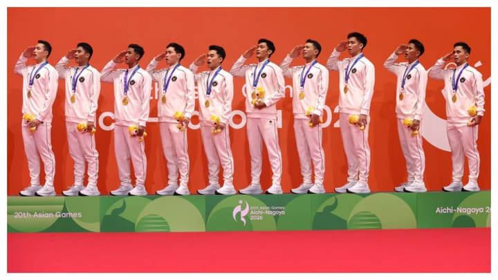 Perolehan Medali Indonesia di Asian Games 2026, Lampaui Target, Merah Putih Melesat Naik Peringkat