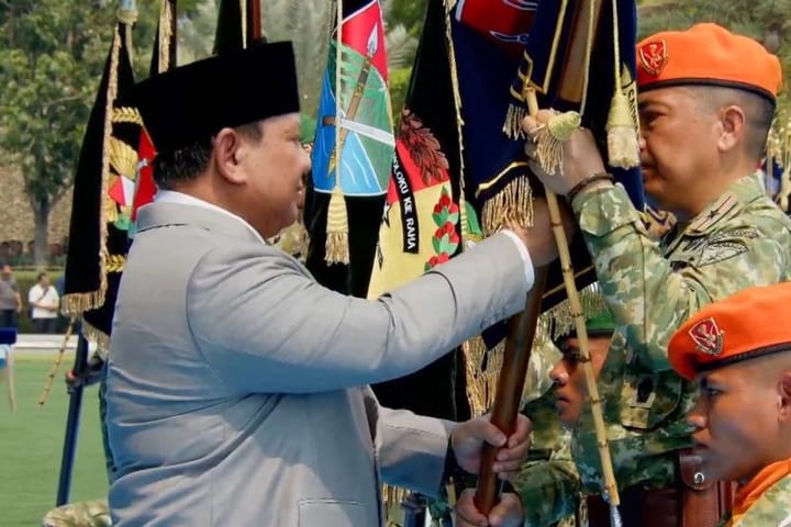 Gebrakan Prabowo di HUT TNI, 204 Satuan Baru dan 6 Kodam Resmi Berdiri