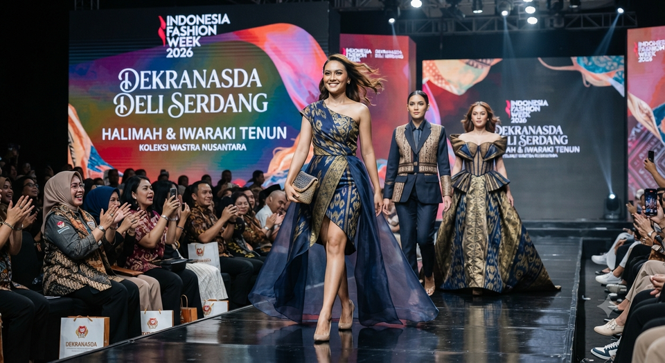 Dekranasda Deli Serdang Promosikan Wastra Lokal di Indonesia Fashion Week 2026