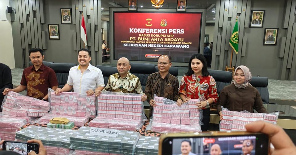 Kejari Karawang Sita Rp42,54 Miliar dalam Dugaan Korupsi KPR