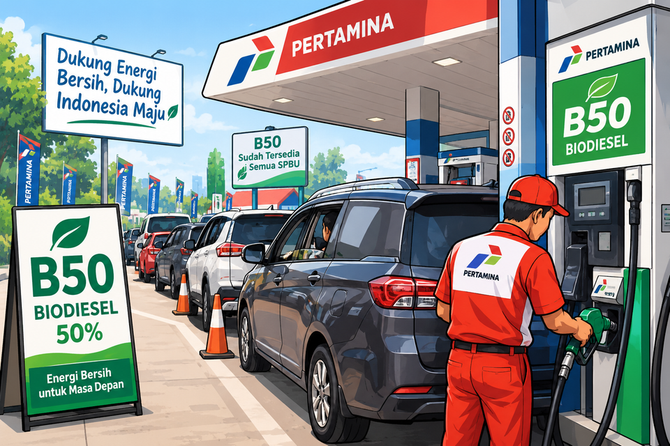 B50 Mulai Berlaku Penuh, Pemerintah Targetkan Seluruh SPBU Nasional
