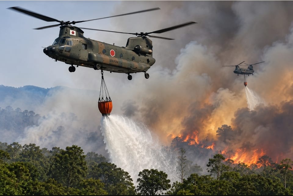 Tiga Helikopter Jepang Dijadwalkan Tiba Hari Ini, Bantu Padamkan Karhutla di Kalimantan