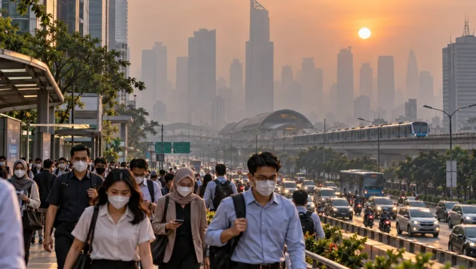 Kualitas Udara Jakarta Masuk Enam Terburuk Dunia Pagi Ini, AQI Tembus 159
