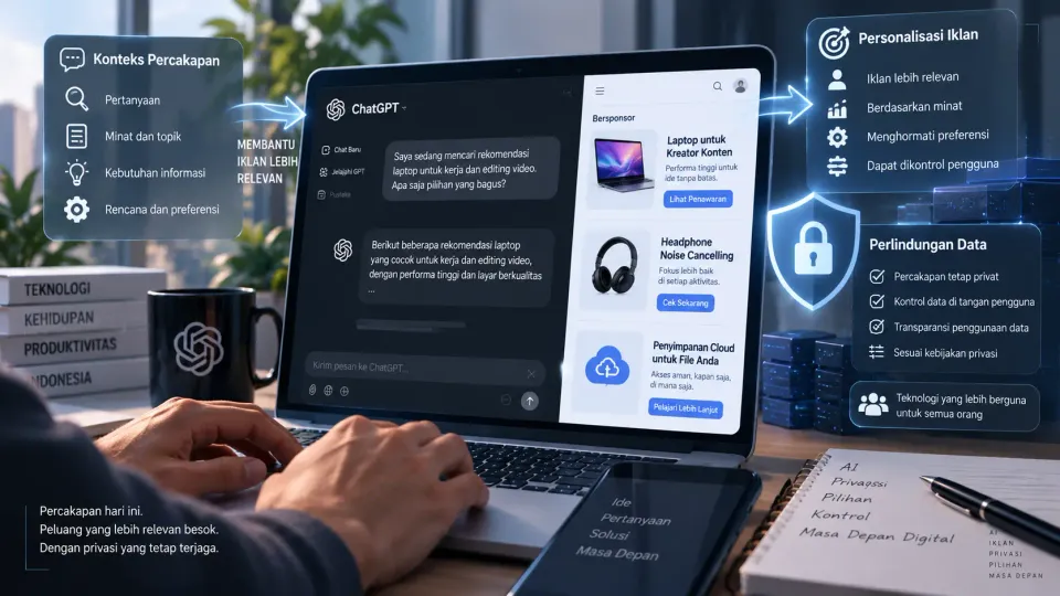 ChatGPT Mulai Personalisasi Iklan dari Konteks Obrolan, Apa yang Perlu Diketahui Pengguna?