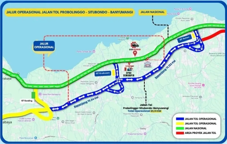 Tol Prosiwangi Gending–Paiton Resmi Dibuka, Gratis 14 Hari