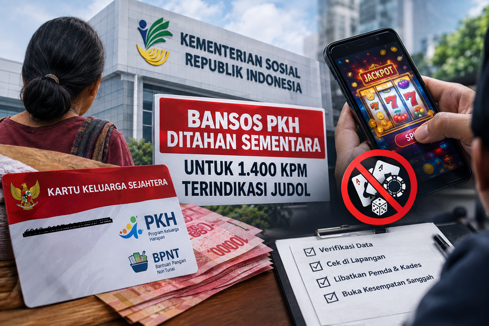 Bansos Ditahan Sementara Bagi 1.400 Keluarga karena Terindikasi Judol