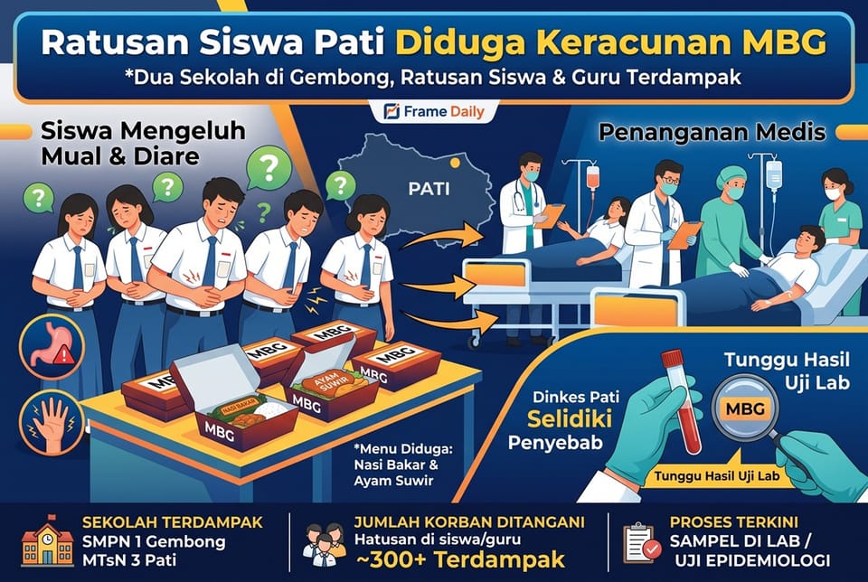 Ratusan Siswa Pati Diduga Keracunan MBG