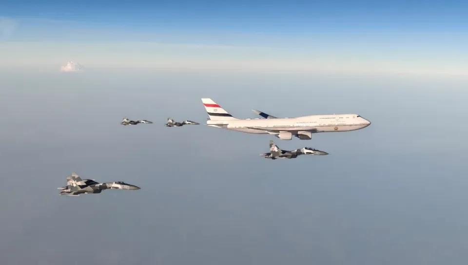 Jet Tempur TNI Kawal Kedatangan Presiden Mesir ke Indonesia