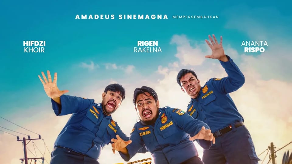 Trio GJLS Banting Stir Jadi Petugas Damkar dalam Film Komedi Terbaru "GJLS: Berapi-Api"