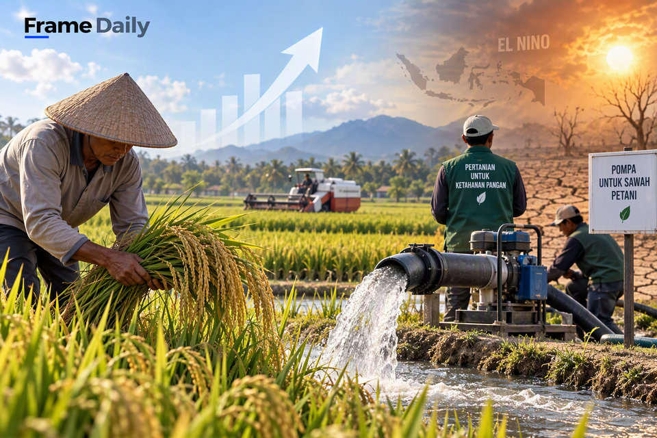 El Nino Mengancam, Pemerintah Perkuat Pompanisasi Jaga Produksi Padi