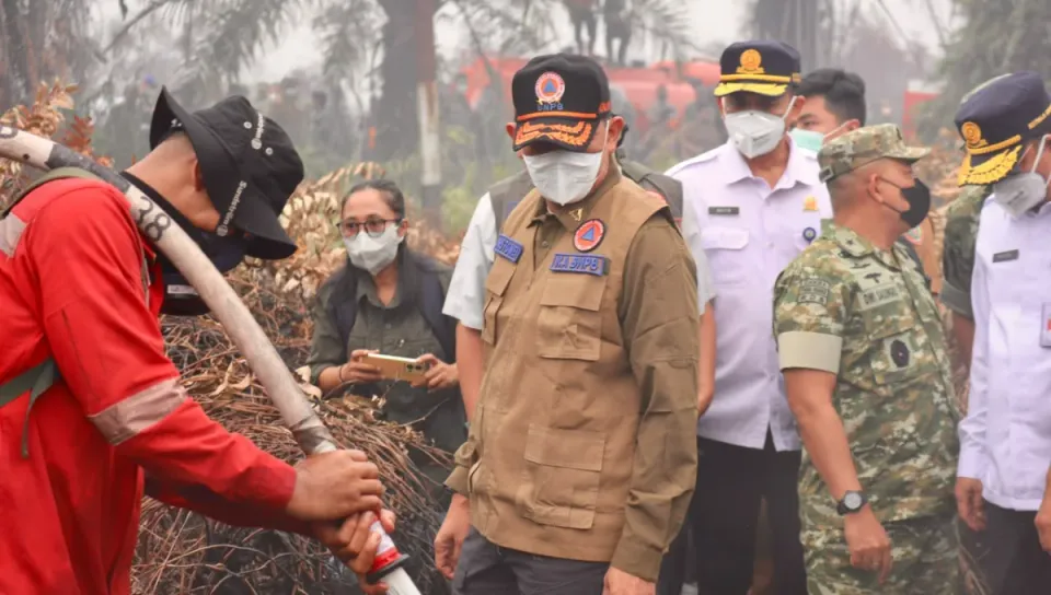 Kepala BNPB dan Kasad Tinjau Karhutla di Pulang Pisau, Koordinasi Diperkuat