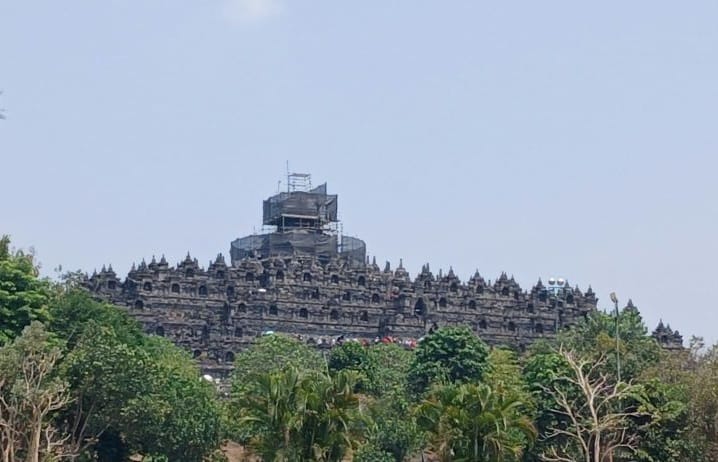 Stupa Utama Borobudur Dipugar, Akses Dibatasi